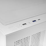 Caja Pc  Atx Mars Gaming Mcv5w Cristal Templado Panoramico Argb Gpu 416mm Blanco