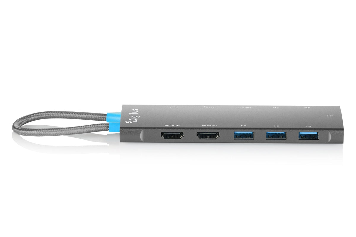 Digitus Usb-C Docking Station, 11-Port, 2x Hdmi, Usb, Rj455