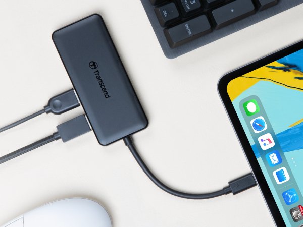 EAN 0760557845942 - Transcend HUB5C USB 3.2 Gen 2 (3.1 Gen 2) Type-C Negro imagen 3