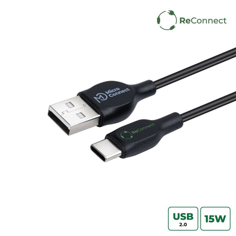 EAN 5715063597439 - Microconnect ECO-USB3.1CCHAR2B cable USB USB 2.0 2 m USB A USB C Negro imagen 1