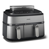 EAN 8720389047558 - Philips 5000 series NA555/00 freidora Doble 9 L Independiente 2750 W Freidora de aire caliente Plata imagen 1
