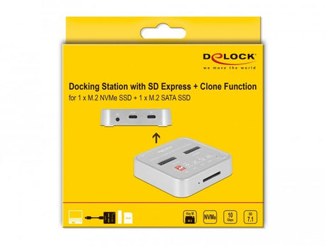 EAN 4043619641383 - DeLOCK 64138 base de conexión para disco duro Plata imagen 5