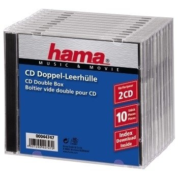 Hama Cd Double Box 10pcs Jewel-Case  44747