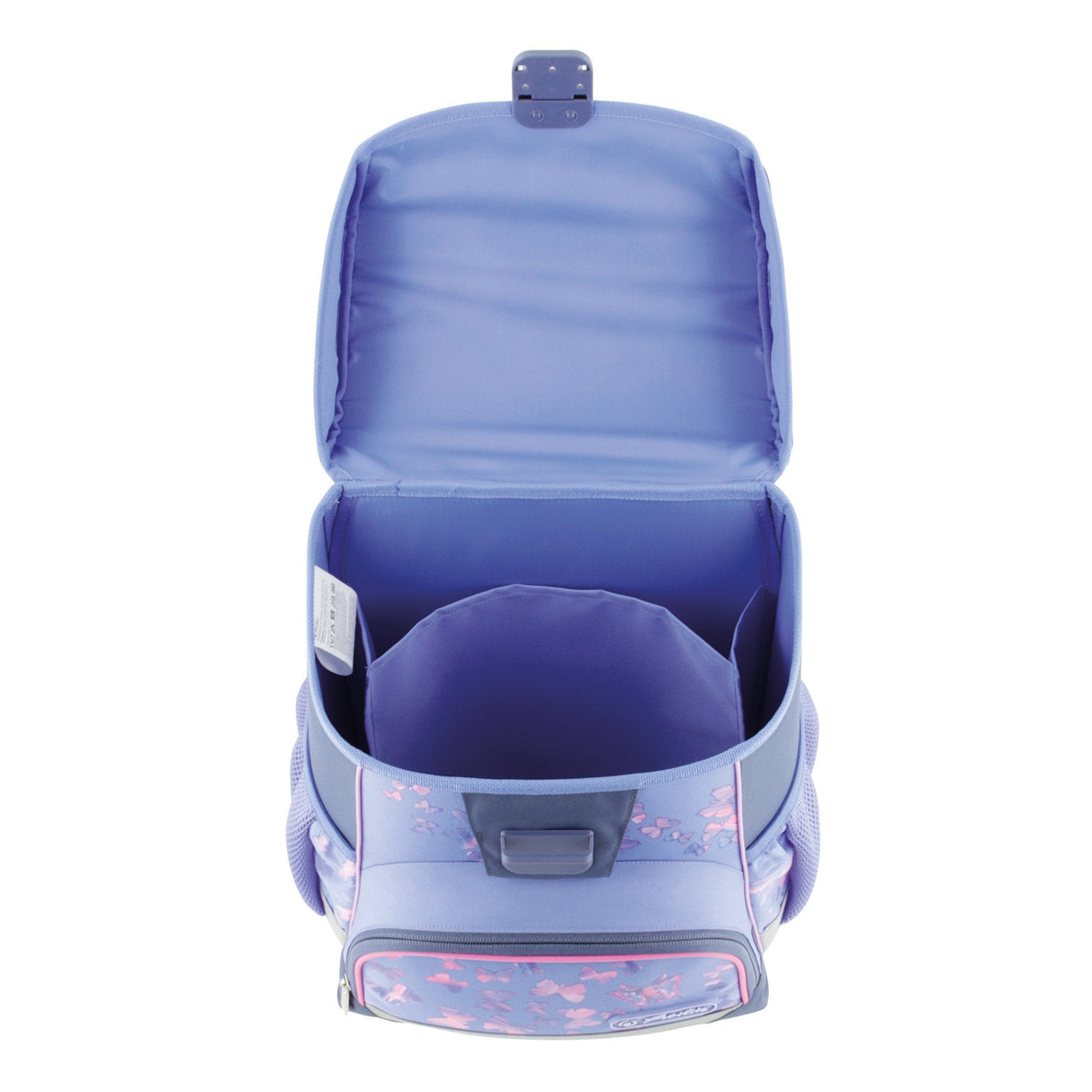 Herlitz Loop Plus Butterfly Paradise Juego De Mochila Escolar Chica Poliéster Lila, Rosa