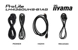 EAN 4948570122295 - iiyama LH4360UHS-B1AG pantalla de señalización Pizarra de caballete digital 108 cm (42.5") LED Wifi 500 c imagen 20