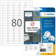 EAN 4008705100021 - HERMA 10002 etiqueta autoadhesiva Etiqueta de precio Desmontable Blanco 2000 pieza(s) imagen 1