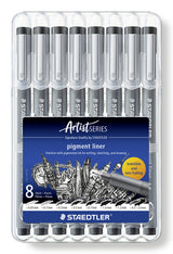 EAN 4007817309247 - Staedtler pigment liner 308 rotulador de punta fina Negro 8 pieza(s) imagen 2