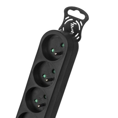 EAN 5902211108108 - Maclean MCE187 base múltiple 3 m 6 salidas AC Interior Negro imagen 4