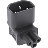 Adaptador De Alimentación Inline Iec 60320 C14 A C5, Ángulo Arriba/Abajo 3 Pines