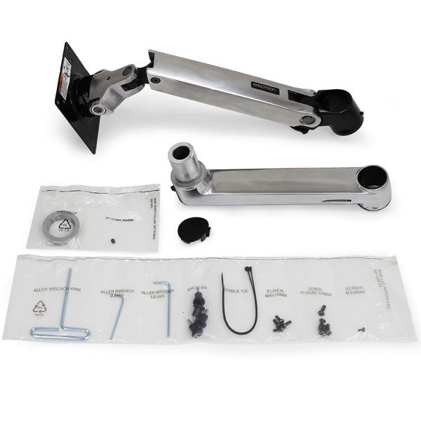 Kit De Extensión De Brazo Y Collar Ergotron Lx Aluminio Pulido