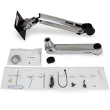 Kit De Extensión De Brazo Y Collar Ergotron Lx Aluminio Pulido