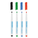 Franken Gmbh Finemarker Marker 4 Ud. Feine Spitze Negro - Azul - Verde - Rojo