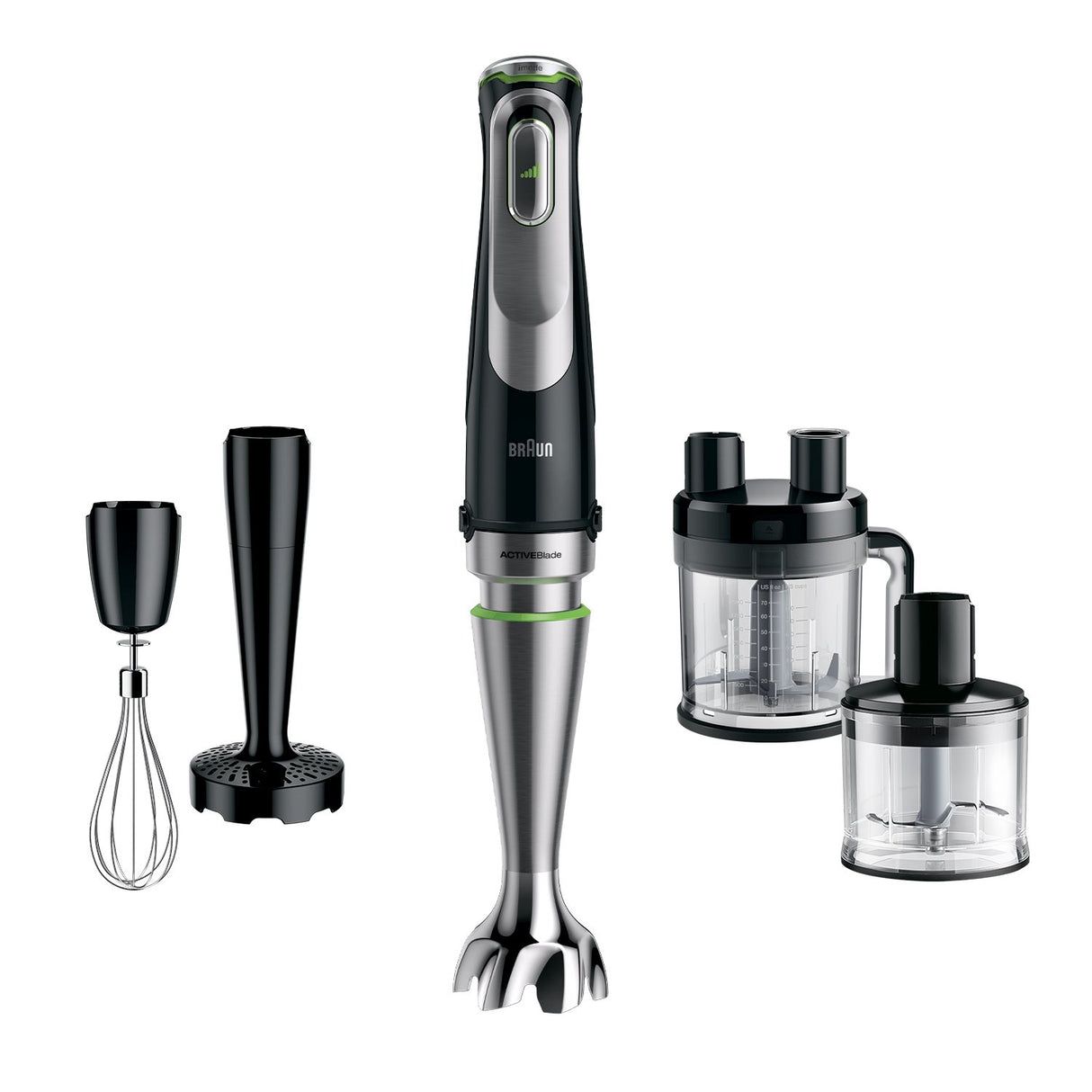 EAN 8021098775184 - Braun MultiQuick 9 MQ 9195XLI 2 L Batidora de inmersión 1200 W Negro, Acero inoxidable imagen 1