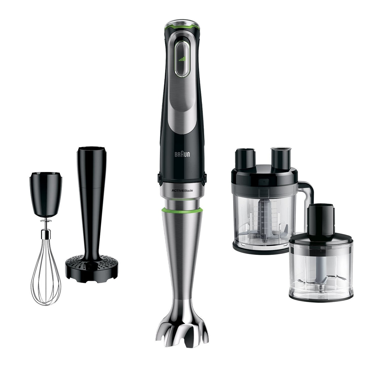 EAN 8021098775184 - Braun MultiQuick 9 MQ 9195XLI 2 L Batidora de inmersión 1200 W Negro, Acero inoxidable imagen 1