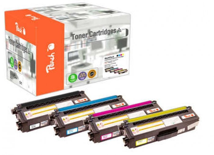 Peach Tóner Compatible Para Brother Tn-320 Multipack Bk,C,M,Y Remanufacturado