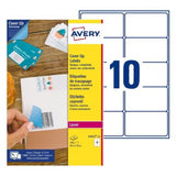 Avery Etiquetas Adhesivas Para Enmascaramiento 99,1x57mm 10 X 25h Láser Blanco