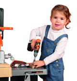 Smoby Black+Decker Mega Banco De Trabajo Centro, Herramienta Infantil Gris/Naranja 7600360726