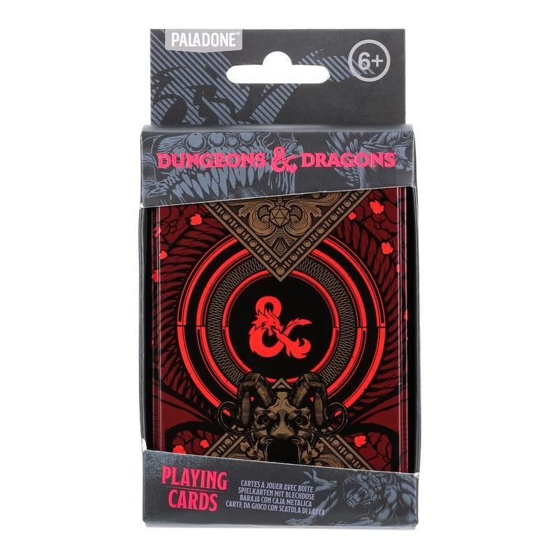 Baraja De Cartas Caja Metálica Paladone Dungeons And Dragons