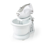 Nedis Batidora Mezcladora Bol Giratorio 2lt  200 W  5 Ajustes Velocidad Funcion Turbo Blanco/Gris