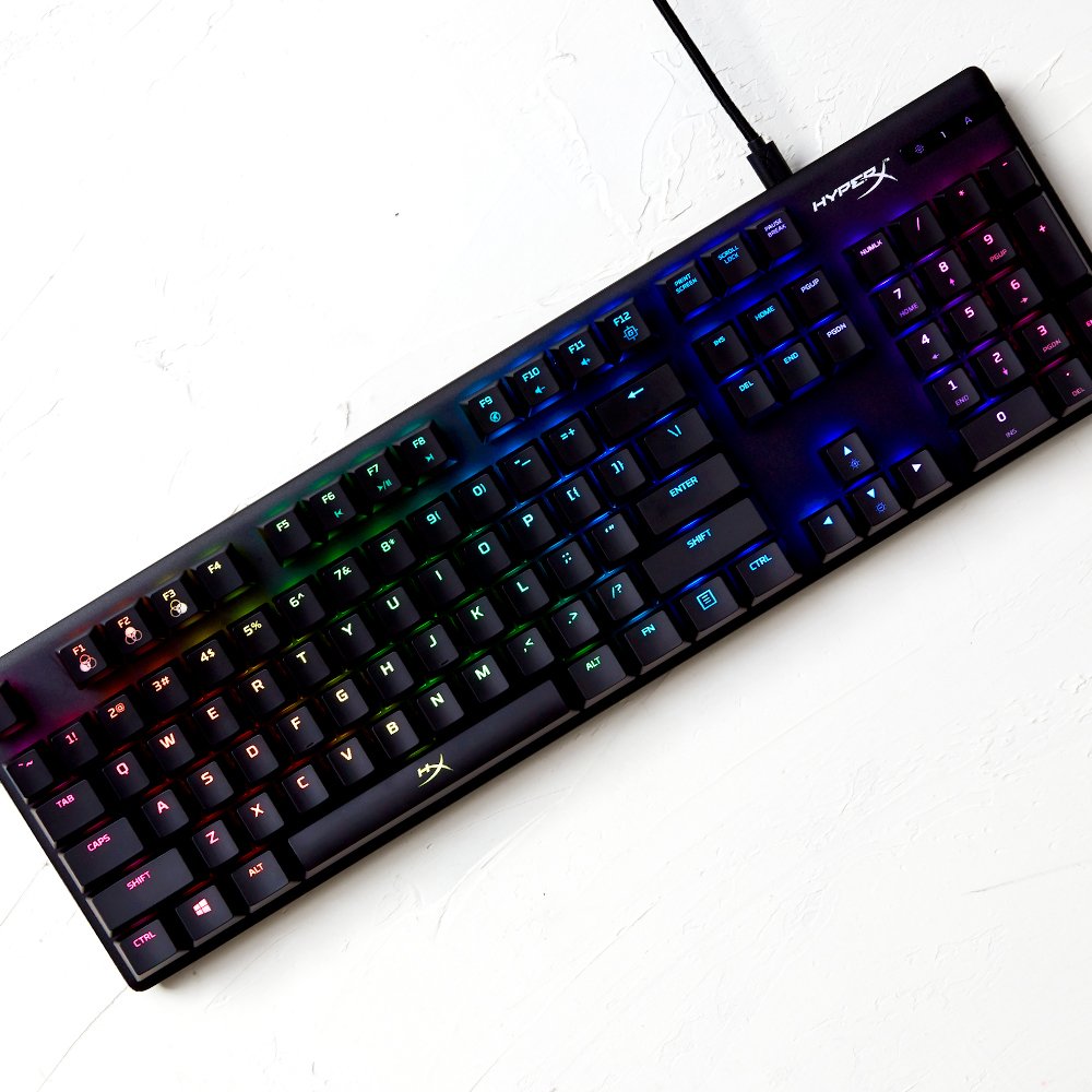Teclado Ingles Hyperx Mecánico Gaming Alloy Origins - Hx Red (Distribución De Ee. Uu.)