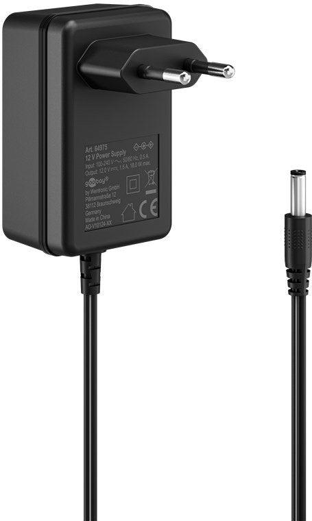 Goobay 12-V-Netzteil 18w 1 5a Dc-Mecker 5 5mm X 2 5mm