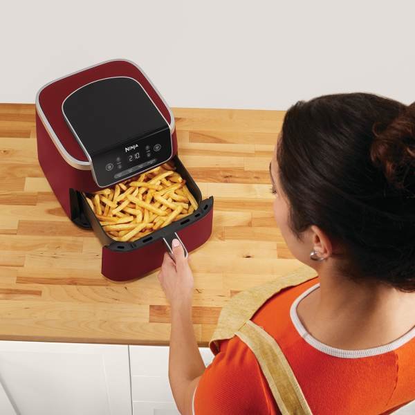 Freidora Ninja Af140eucm Sencillo 4,7 L Independiente Freidora De Aire Caliente Color Canela