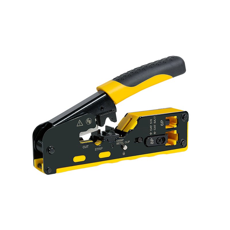 Herramienta De Crimpado Para Conectores Cat5/6/6a/7 Y Pass Through Apta Para Mp0078, Mp0030, Mp0048 Logilink