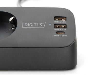 EAN 4016032502081 - Digitus DA-70625 base múltiple 1,5 m 3 salidas AC Interior Negro imagen 5