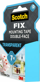 Scotch Fix Transp. Doppelseitig- Klebeband 19mmx1,5m