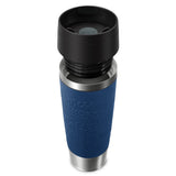 Emsa Travel Mug Taza Térmica Classic Grande Azul Oscuro/Acero Inoxidable, 0,5 Litros N2022100