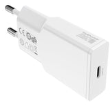 Cargador De Pared 4smarts  Pdplug Slim 20w Gan 1c + Usb-C Auf Lightning 1,5m, Blanco