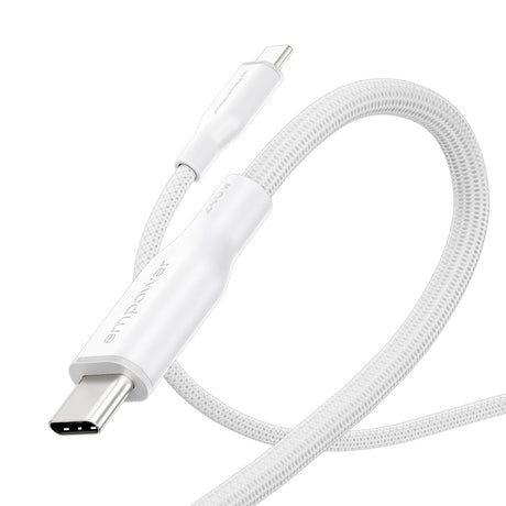 EAN 5715685027666 - PanzerGlass empower™ by ® Racing 240W USB-C to USB-C Cable | USB 2.0 | 1.2M | Silver White cable USB Blan imagen 6