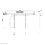 Soporte Universal Para Barra De Sonido, Ajustable En Profundidad (0-4,2 Cm) 10kg Awl29-750bl1 Neomounts