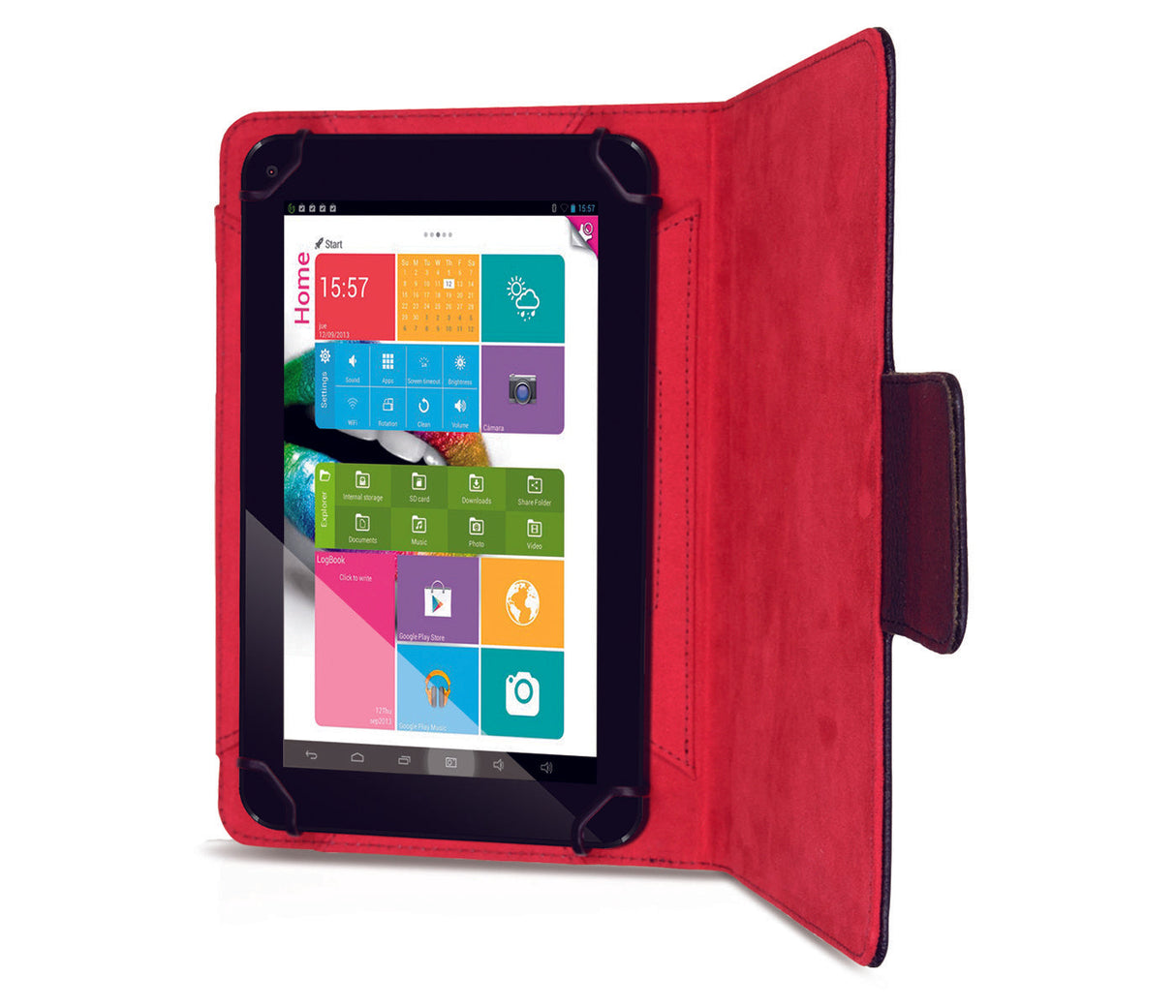 Funda Phoenix Universal Para Tablet / Ipad / Ebook Hasta 7''  Negra