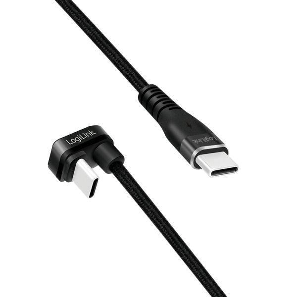Cable Logilink Usb-C 3.0m W Oplocie Katowy Negro