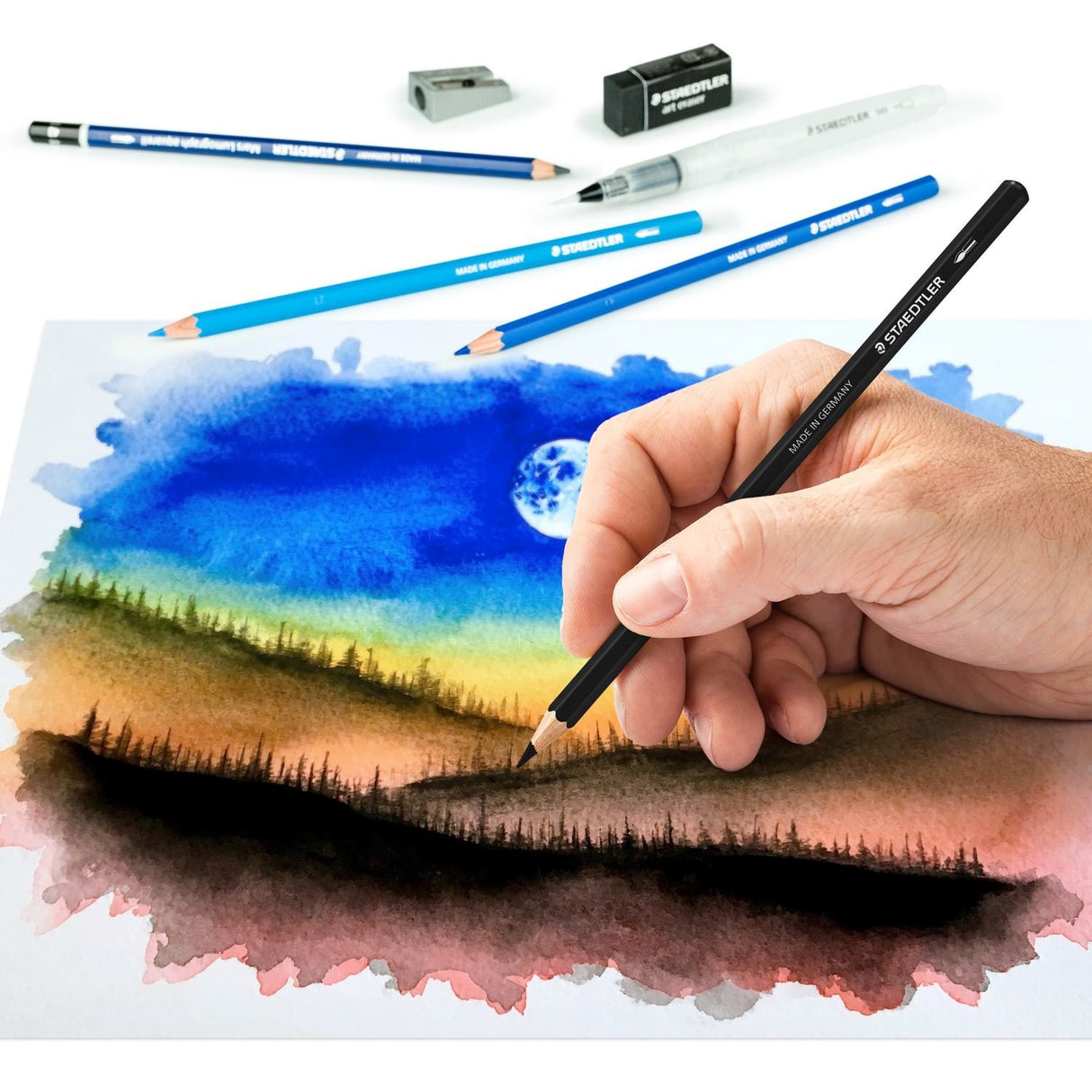 EAN 4007817066843 - Staedtler 146 10C Negro, Azul, Burdeos, Marrón, Verde, Azul claro, Verde claro, Mauve, Naranja, Melocotón imagen 3