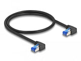Delock 80216 Cable De Red Rj45 Cat.6a S/Ftp Acodado A La Derecha 3 M Negro
