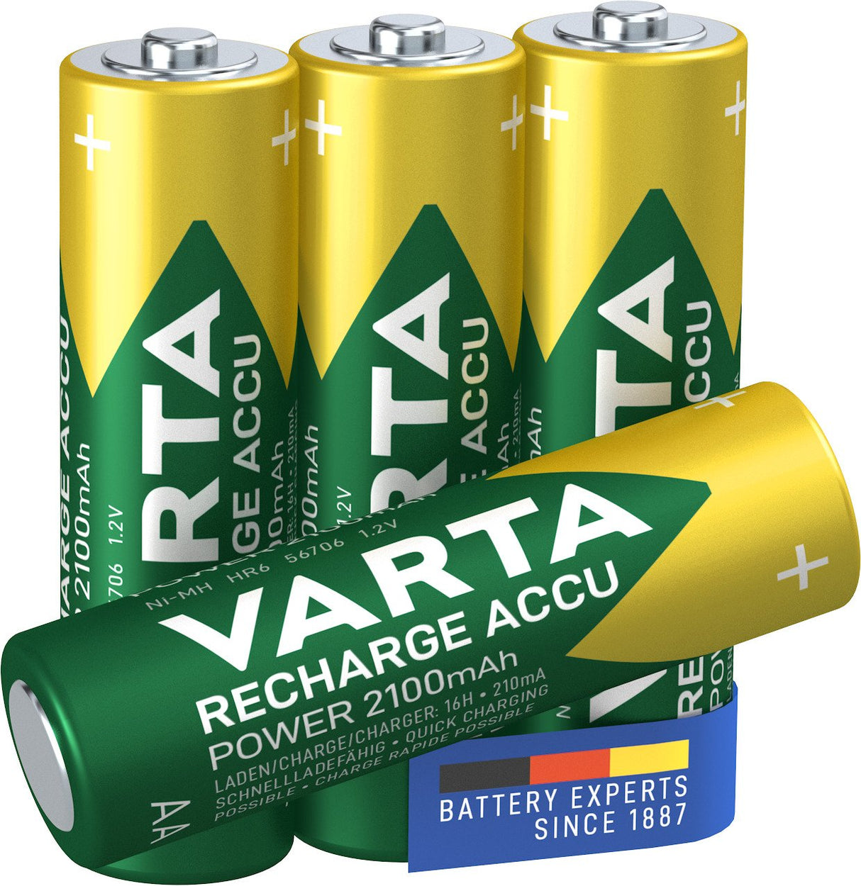 Varta Pila Recargable Power Aa  Hr6  2100mah 4st.