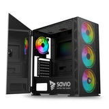 Caja Pc Savio Gaming Raptor X1 Argb Atx Savgc-Raptorx1