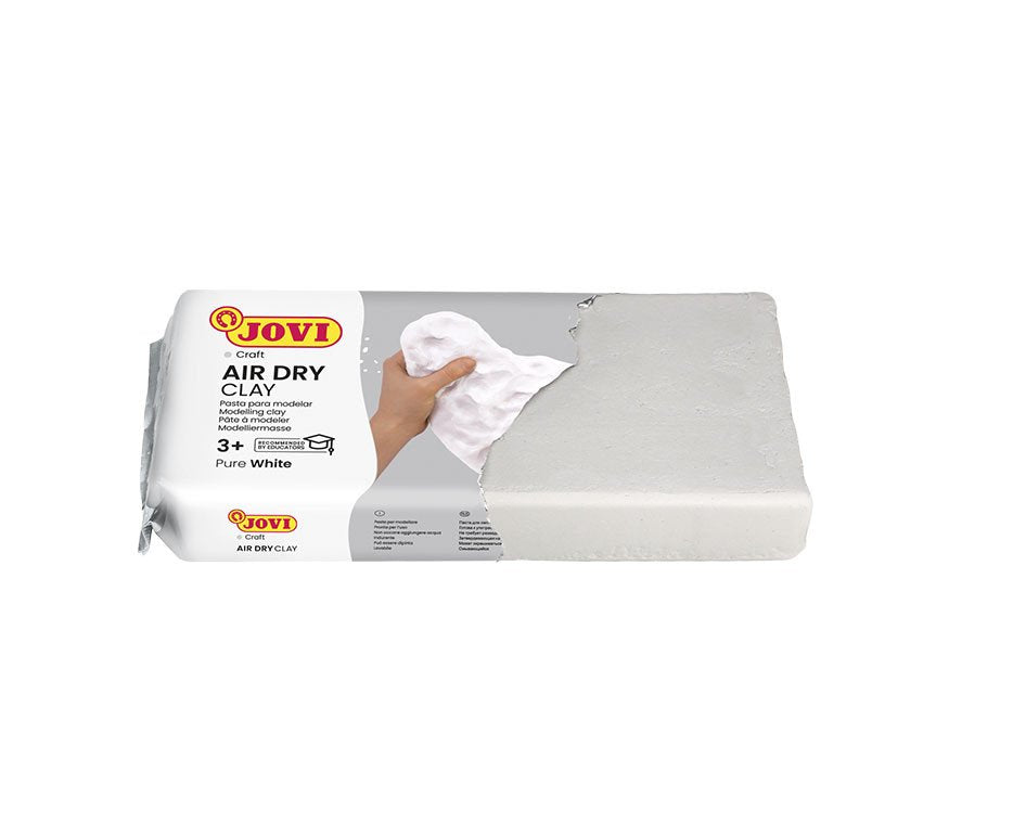 Jovi Air Dry Pastilla De Pasta Modelar Endurece Al Aire 500 Gr Blanca
