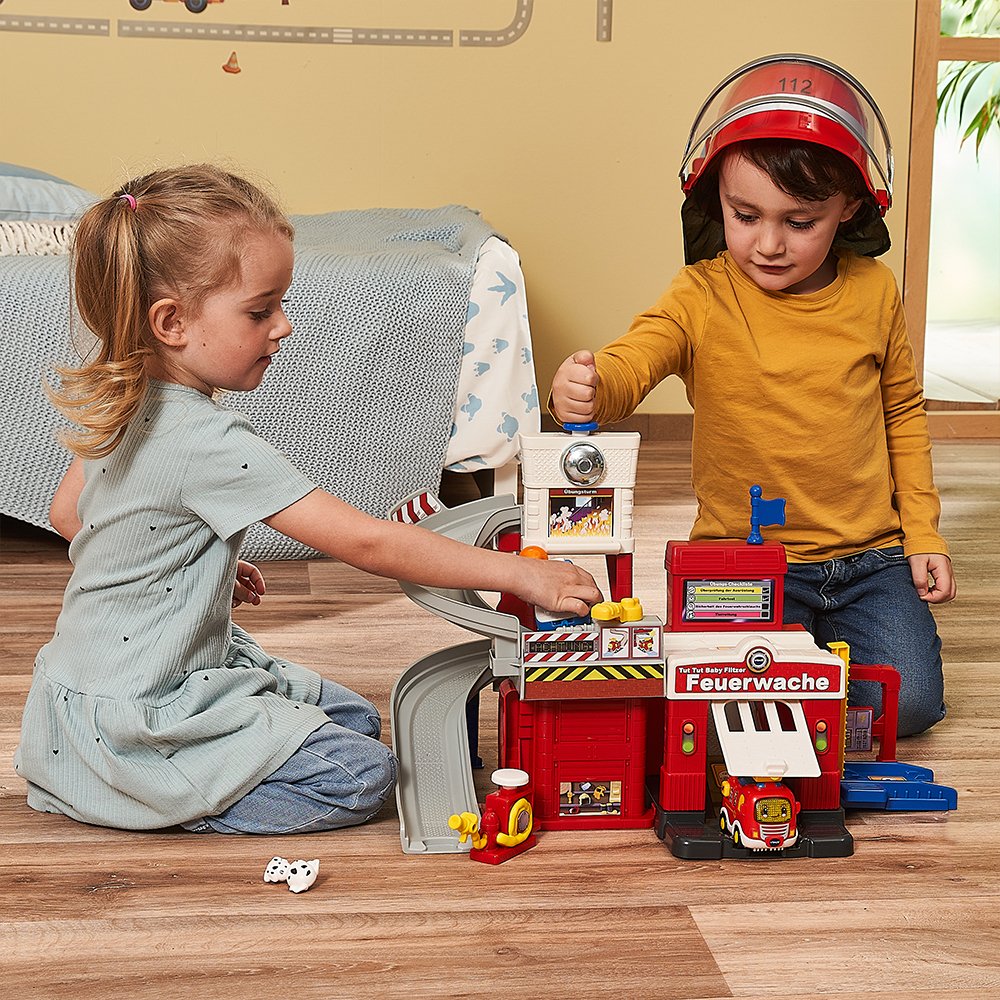 Vtech Hace Velocistas Para Bebés - Estación De Bomberos, Construcción De Juegos 80-543004