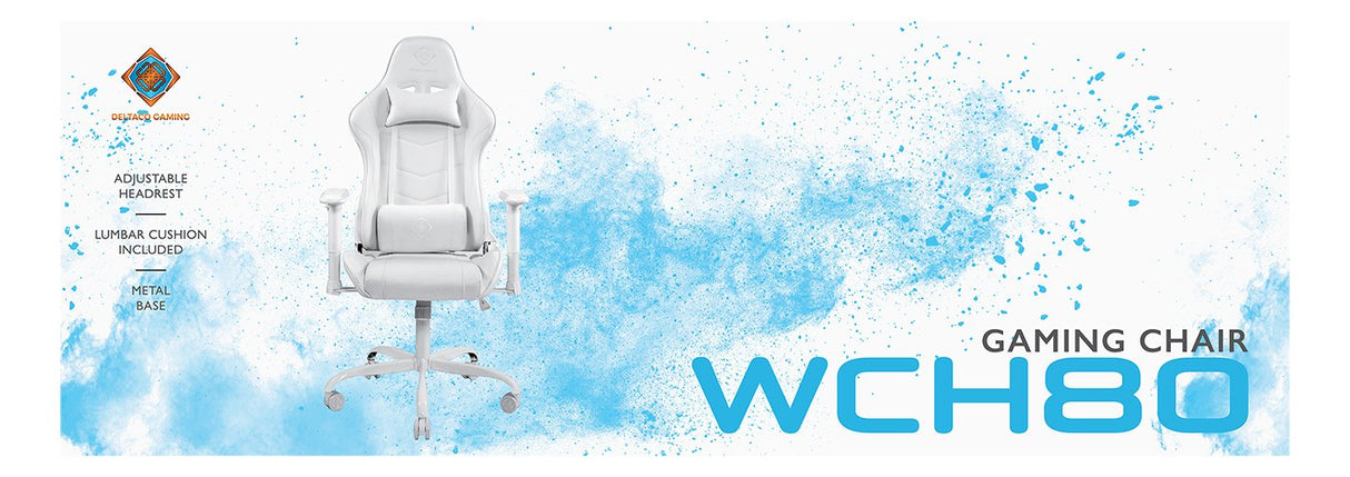 Deltaco Gam-096-W Gamingstuhl Wch80 Kunstleder Weiá