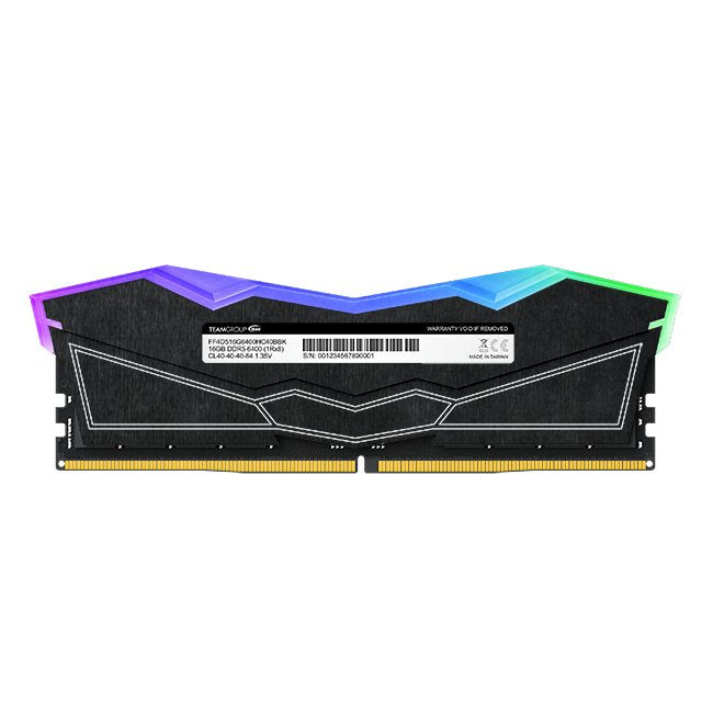 Team Group Memoria 32 Gb Ddr5-5200 (2x 16 Gb) Kit Dual, , Delta Rgb, Intel Xmp Ff3d532g5200hc40cdc01
