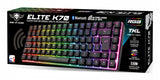 Teclado Español Semi-Mecanico Spirit Of Gamer Elite K70 Rgb Inalambrico