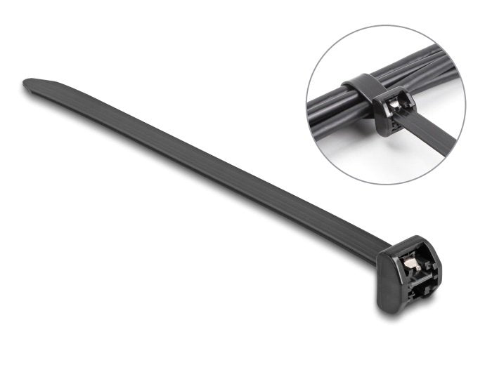 Delock Bridas Metálicas Largas L 406 X B 12,7 Mm 10 Piezas Negro