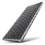 Teclado Ingles Axagon Hmc-Kb-Us Usb-C 5gbps Con Hub, Microsd/Sd, 3x Usb-A, Hdmi 4k/60hz, Pd 100w, Audio, Ee.Uu.