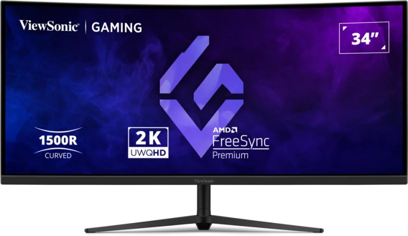 Viewsonic Vx3418c-2k (86.4 Cm (34 Zoll), Negro, Uwqhd, Va, Curved, Free Sync Premium, 180hz Panel) Vx3418c-2k