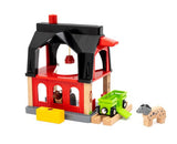 Brio World Tierscheune Mit Heuwaggon, Spielgebäude 63601200