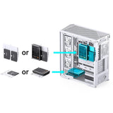 Jonsbo D400 Pc-Gehäuse, Midi Tower, Atx, Tempered Glass - Weiss