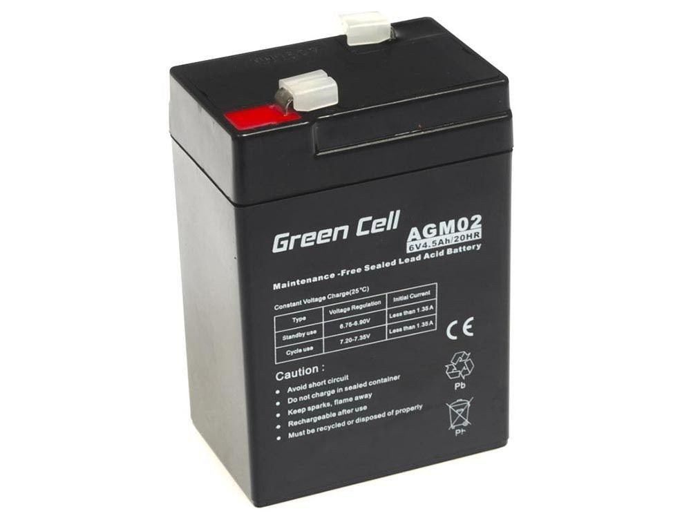 Green Cell Battery Agm 6v4.5ah